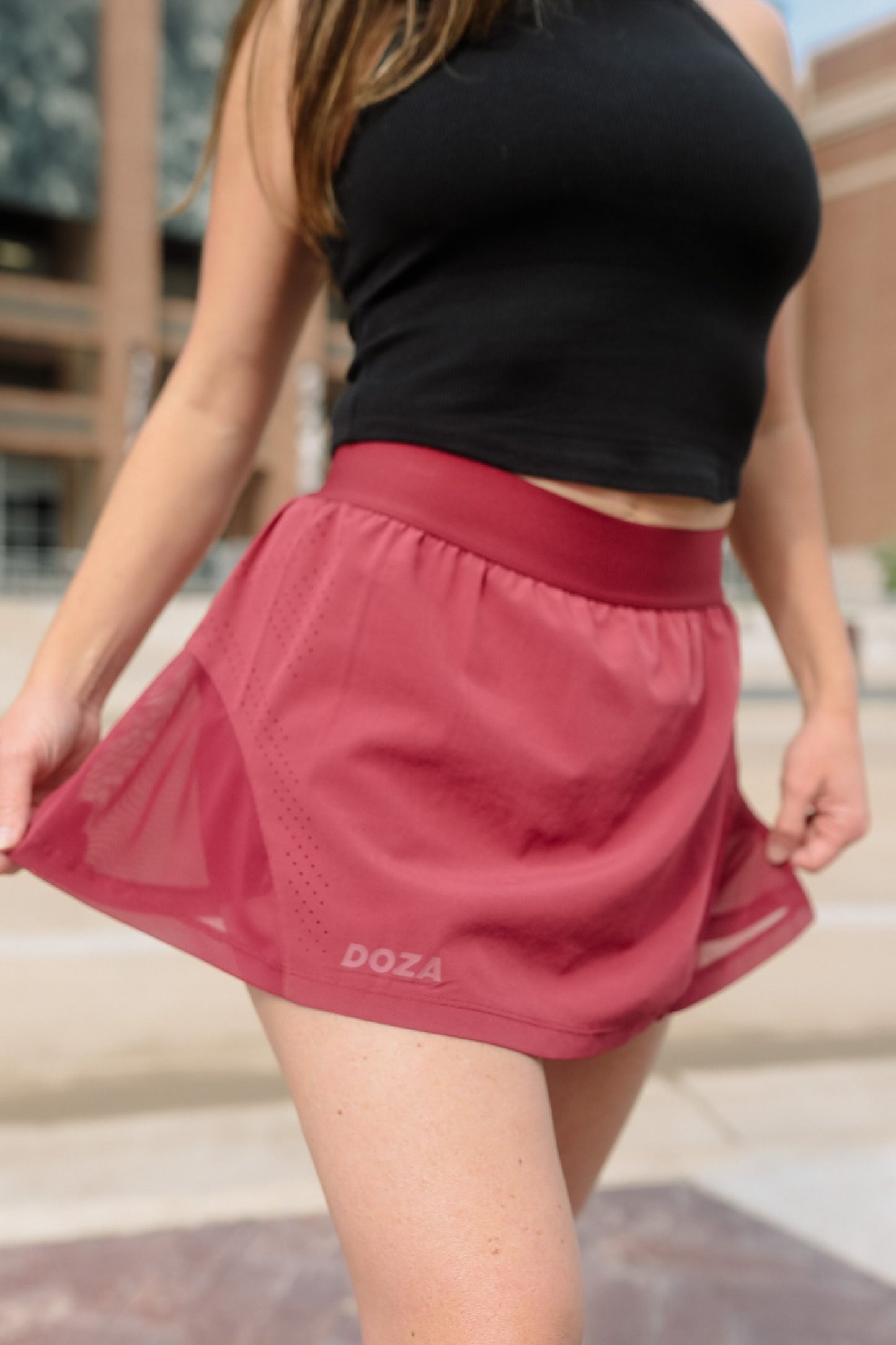 Teen's Game Day Tennis Skirt - Maroon